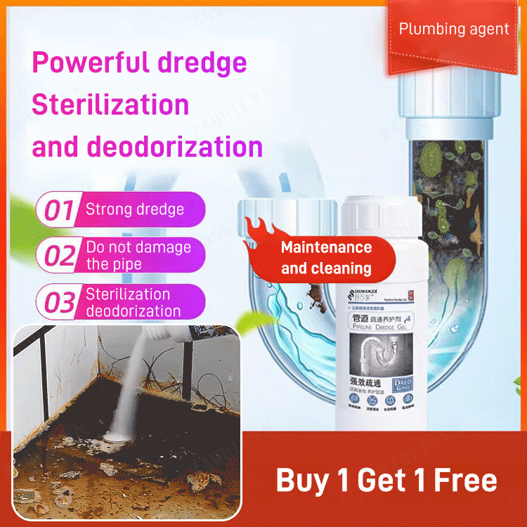 zaqu11 Effective Pipe Unblocker for Sinks and Toilets