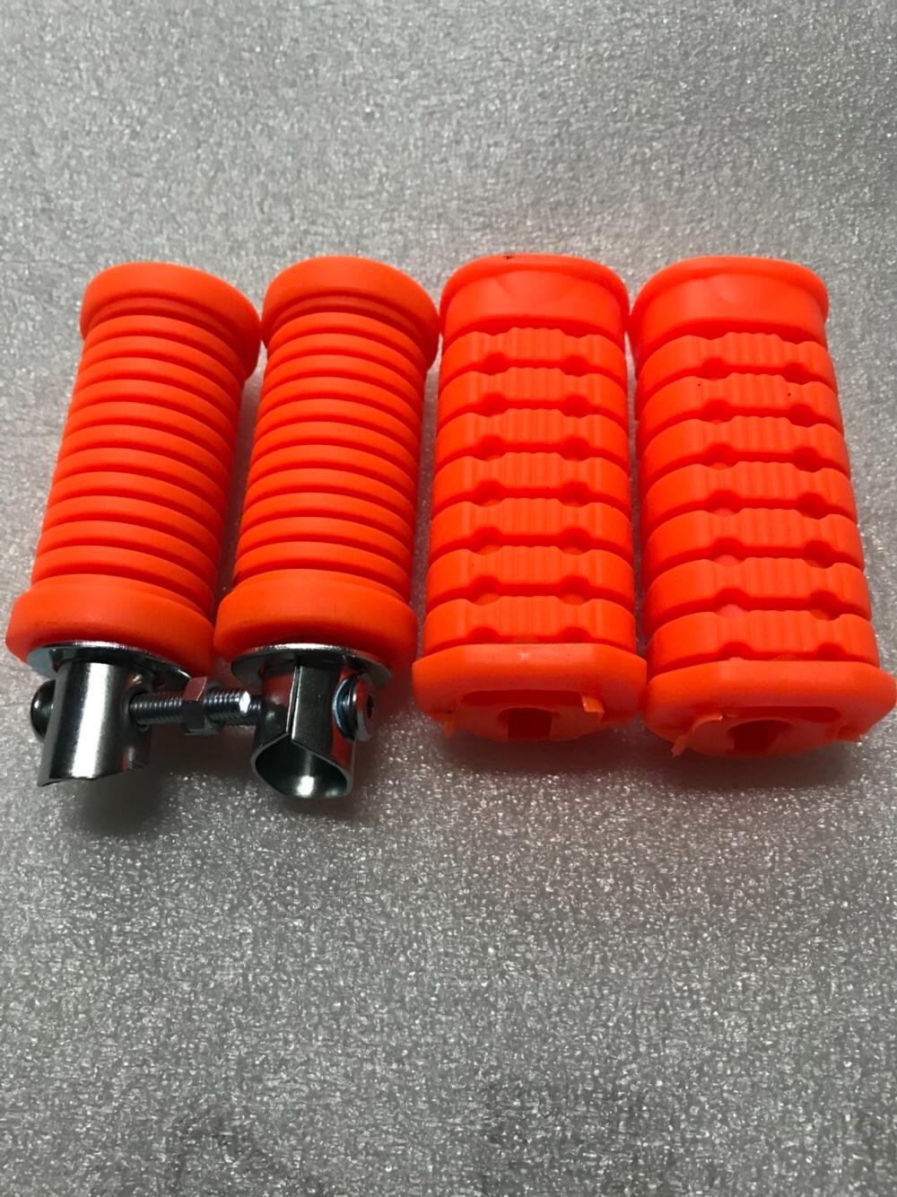 [HCM]BỘ GÁC CHÂN TRƯỚC VÀ SAU MÀU CAM DÙNG CHO XE SỐ