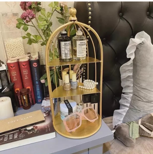 Kệ Mỹ phẩm lòng chim decor