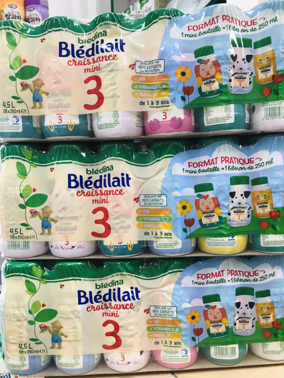 COMBO 6 - Sữa nước Bledilait croissance cho bé từ 12m+ date 07.2023