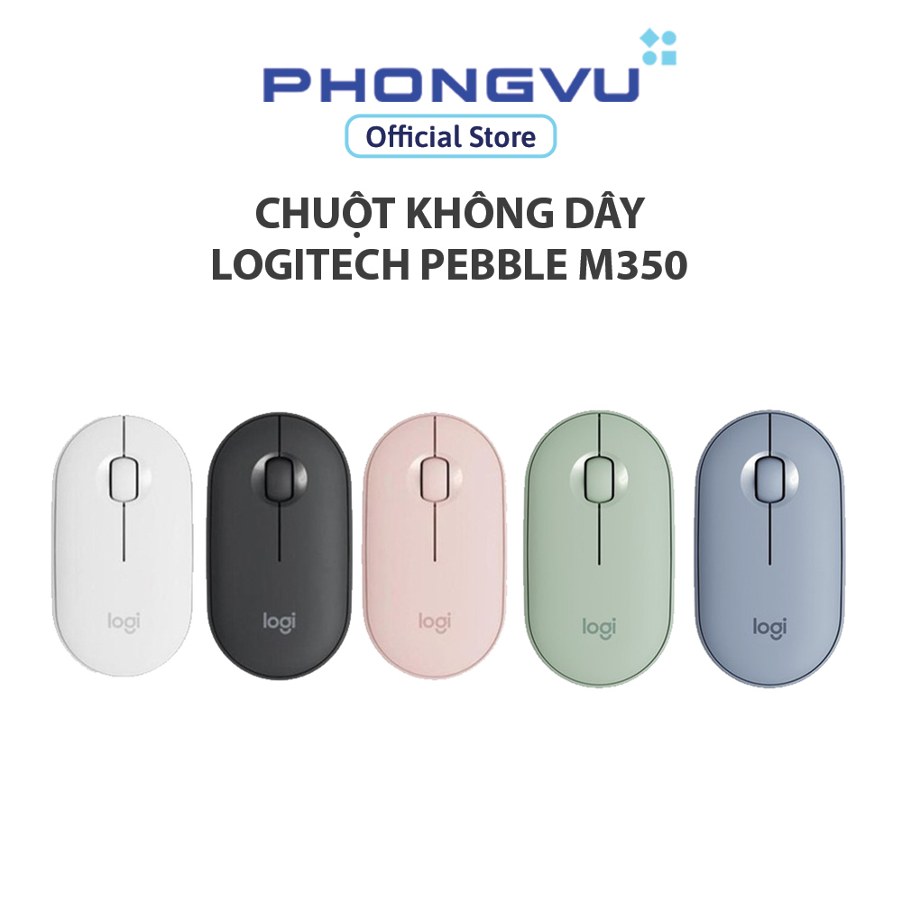 Chuột không dây Logitech Pebble M350 & M350S - Bảo hành 12 tháng