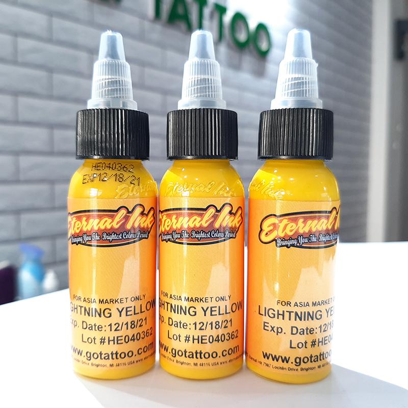 MỰC XĂM HÌNH ENTERNAL INK LIGHTNING YELLOW 30ML