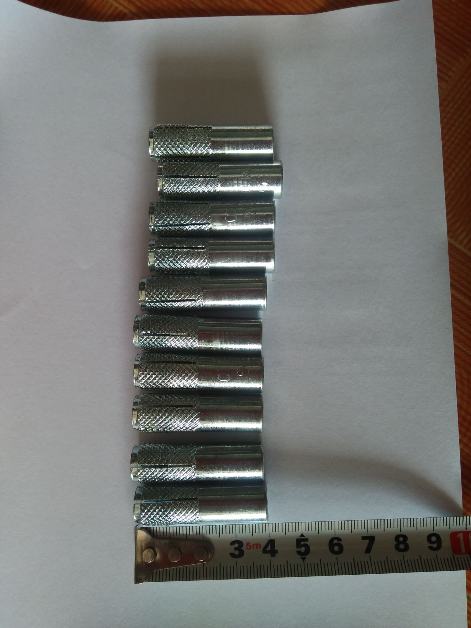 10 chiếc nở tắc kê sắt đóng bắn thanh ren 10mm dài 400mm