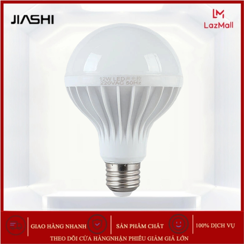 JIASHI Led Sound And Light Control Smart Sensor Bulb E27 Screw 3/5/7/9/12w Smart Home