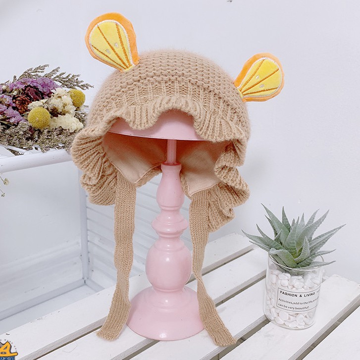 Mũ/Nón Len TAI Trái cây cho bé gái bé trai 0-12 tháng-M59