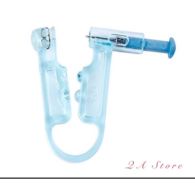 Bấm Lỗ Tai Dùng 1 Lần Màu Xanh