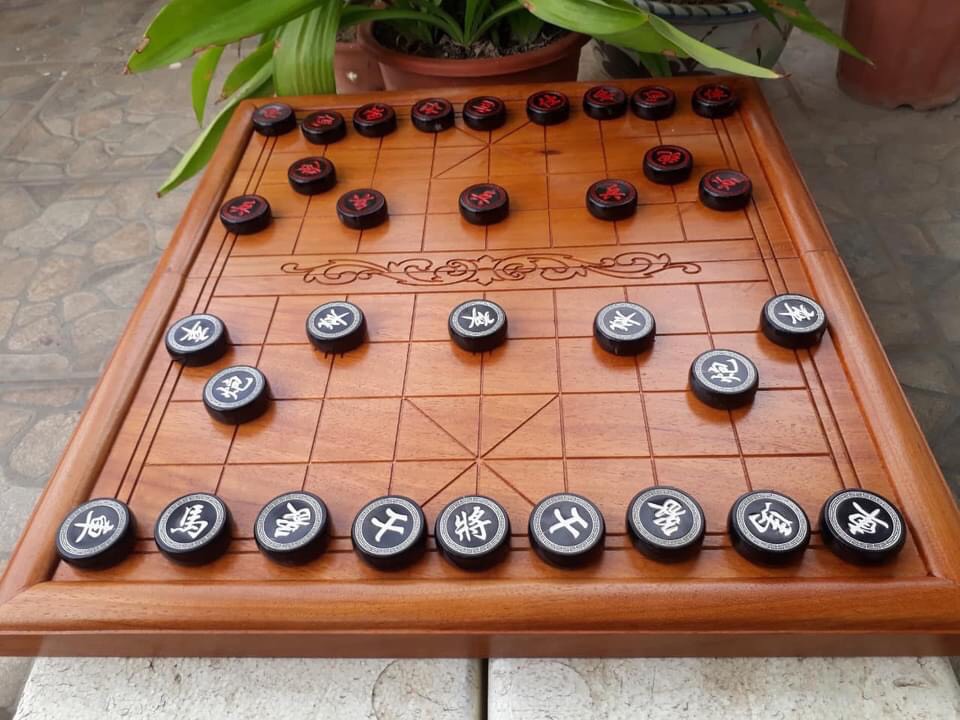 Quân Cờ Tướng Gỗ Trắc đường kính 4.0 Cm