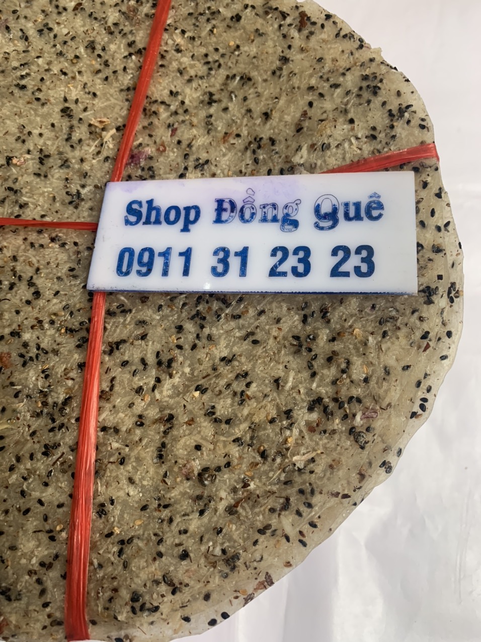 10 BÁNH TRÁNG NƯỚNG NƯỚC CỐT DỪA MÈ ĐEN 28cm