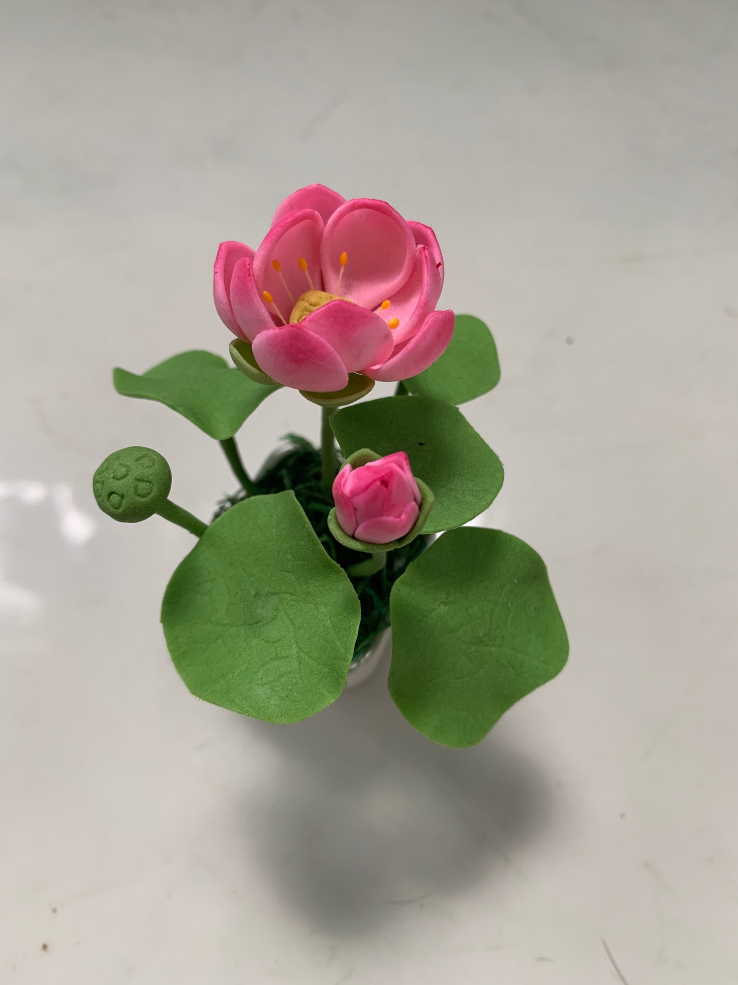 [HCM]Chậu hoa đất sét mini