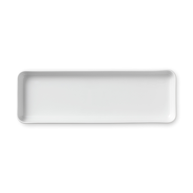 Đĩa chữ nhật Royal Copenhagen, họa tiết không màu White Fluted, chiều dài 36cm, chất liệu sứ