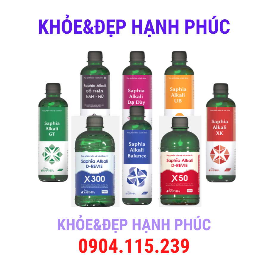 Kiềm gan thận Saphia Alkali X300 – 500 ml/chai