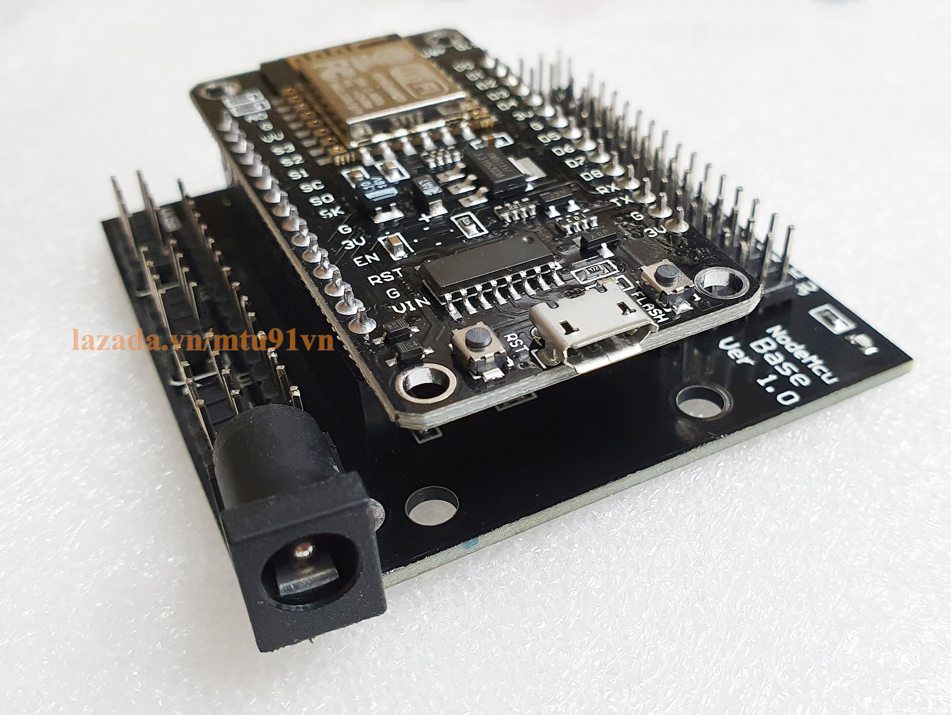 Đế Ra Chân Cho Mạch Node MCU ESP8266 CH340 (Đế nguồn)