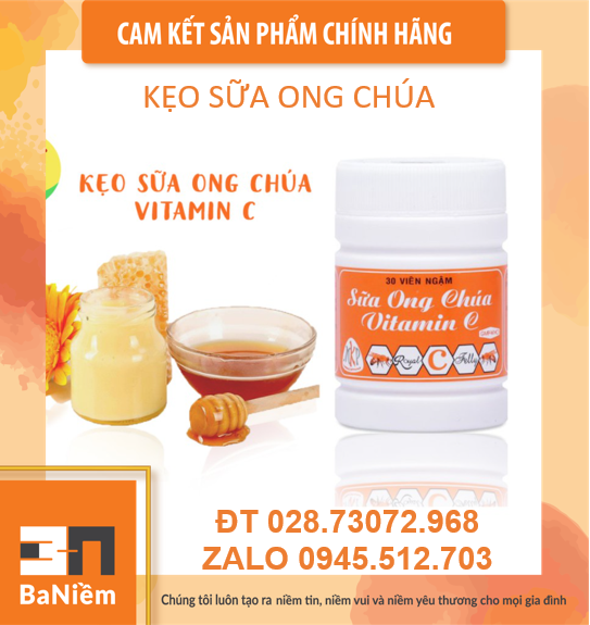 Kẹo sữa ong chúa vitamin c