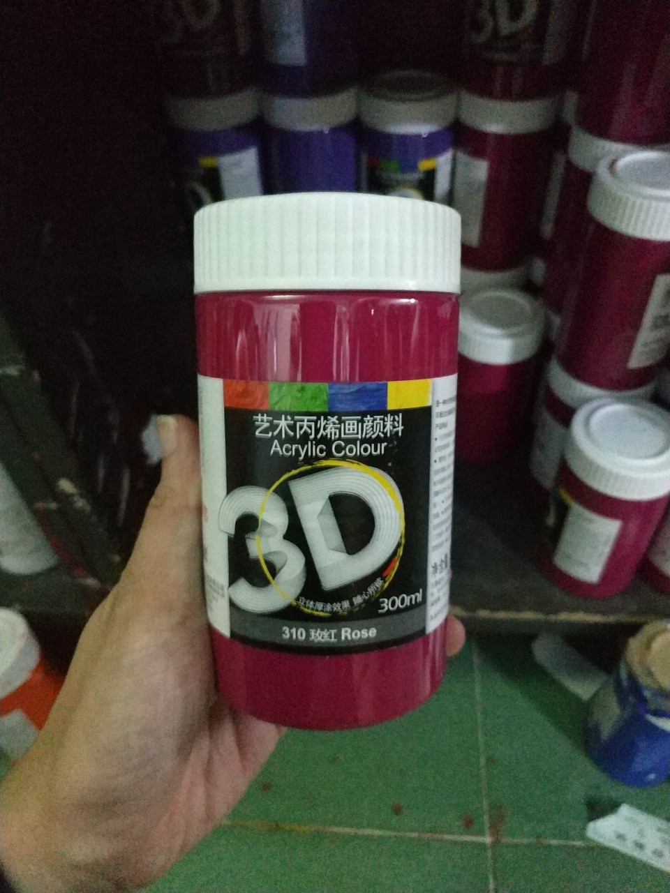 Màu vẽ acrylic 3D 300ml
