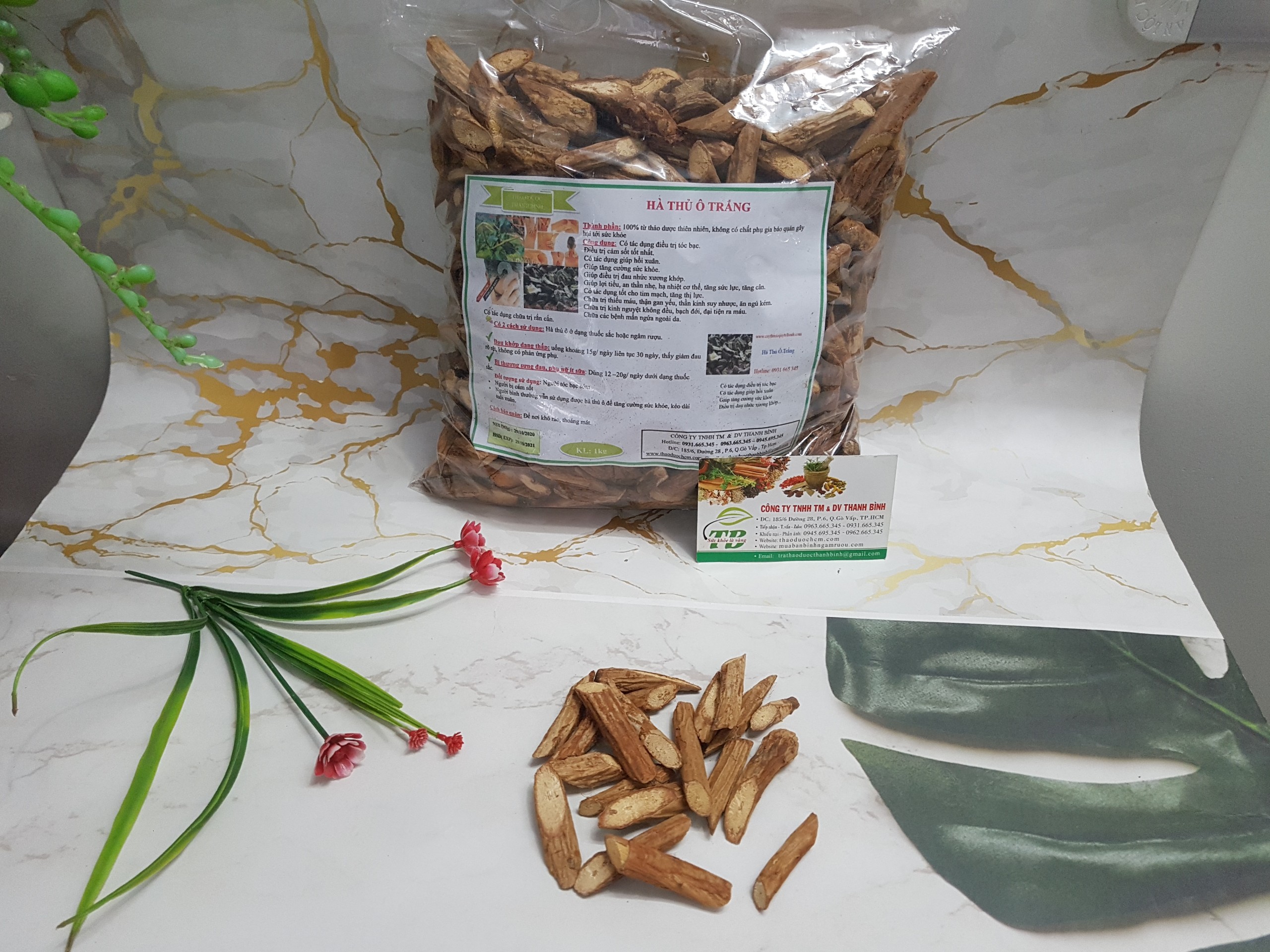 Hà Thủ Ô Trắng 100G - Hàng Loại 1