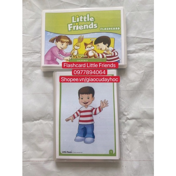 FLASHCARD LITTLE FRIENDS -76 thẻ ép plastic (khổ A5 )