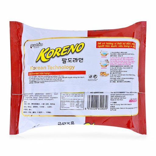 [Siêu thị WinMart] - Mì Vị Bò Cay Paldo Koreno gói 100g