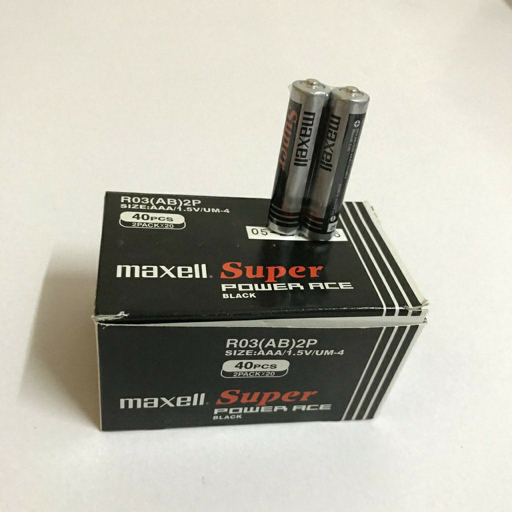 Pin tiểu AAA Maxell 4 viên loại 1 (pin tiểu nhỏ)-Pin 3A