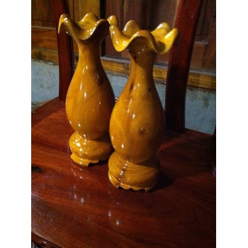 cặp lục bình gỗ mít 30cm