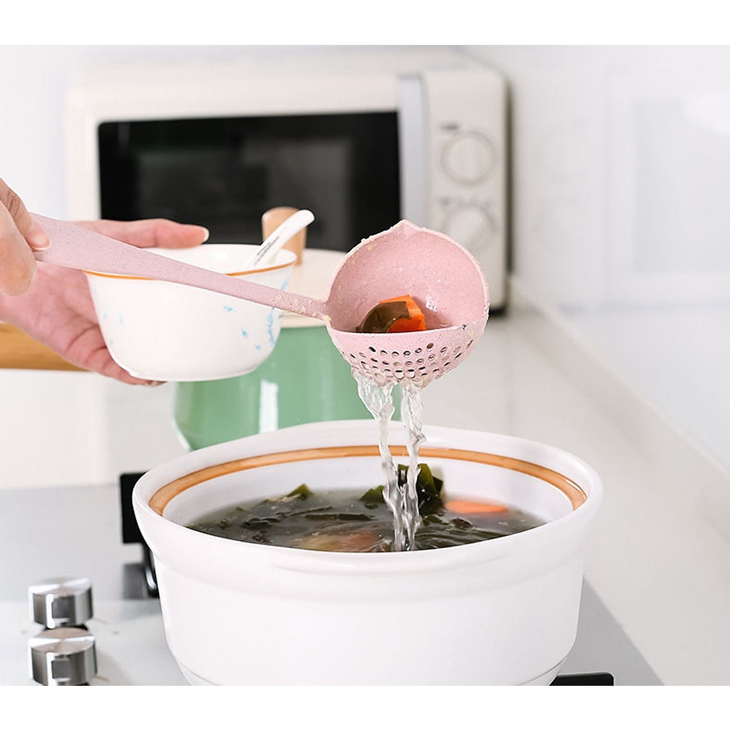 [HÀNG CÓ SẴN] Muỗng Múc Canh, Lẩu Lúa Mạch 2 Trong 1 Đa Năng