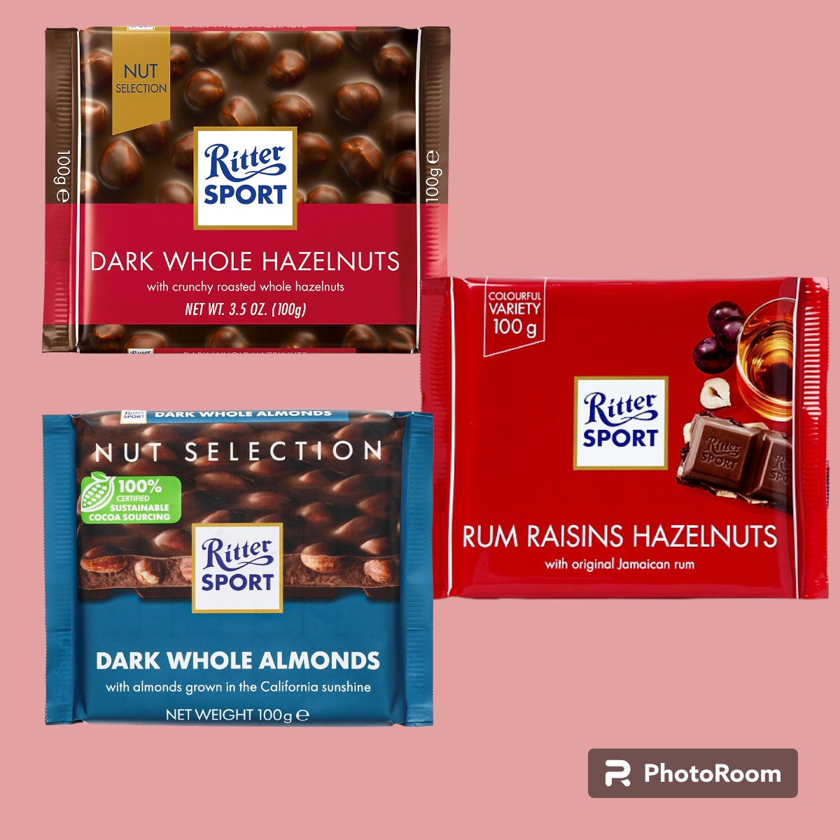 KẸO SOCOLA  61% CACAO RITTER SPORT 100GR- 32006