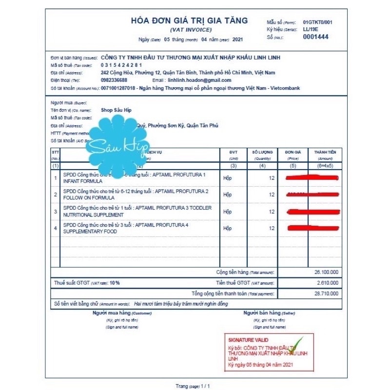 Date 2024 SữA Aptamil Profutura Đủ Số 1,2,3