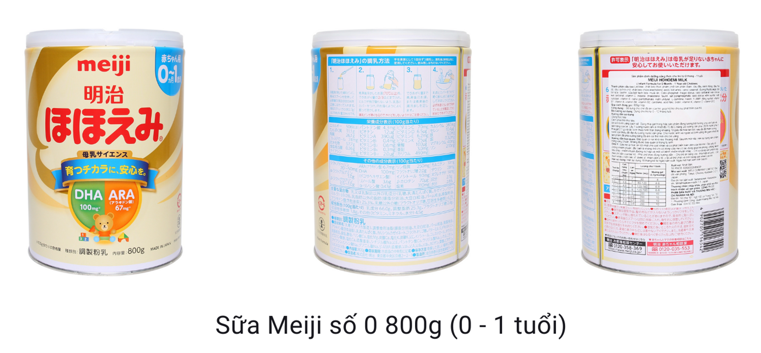 Sữa Meiji nội địa Hohoemi