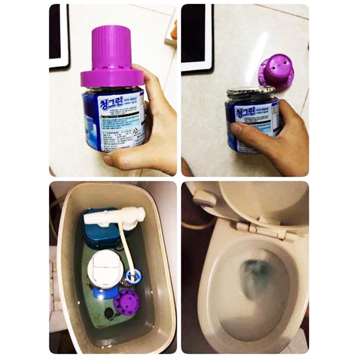 [HCM]Combo 4 lọ cốc thả bồn cầu Hàn Quốc hương Lavender