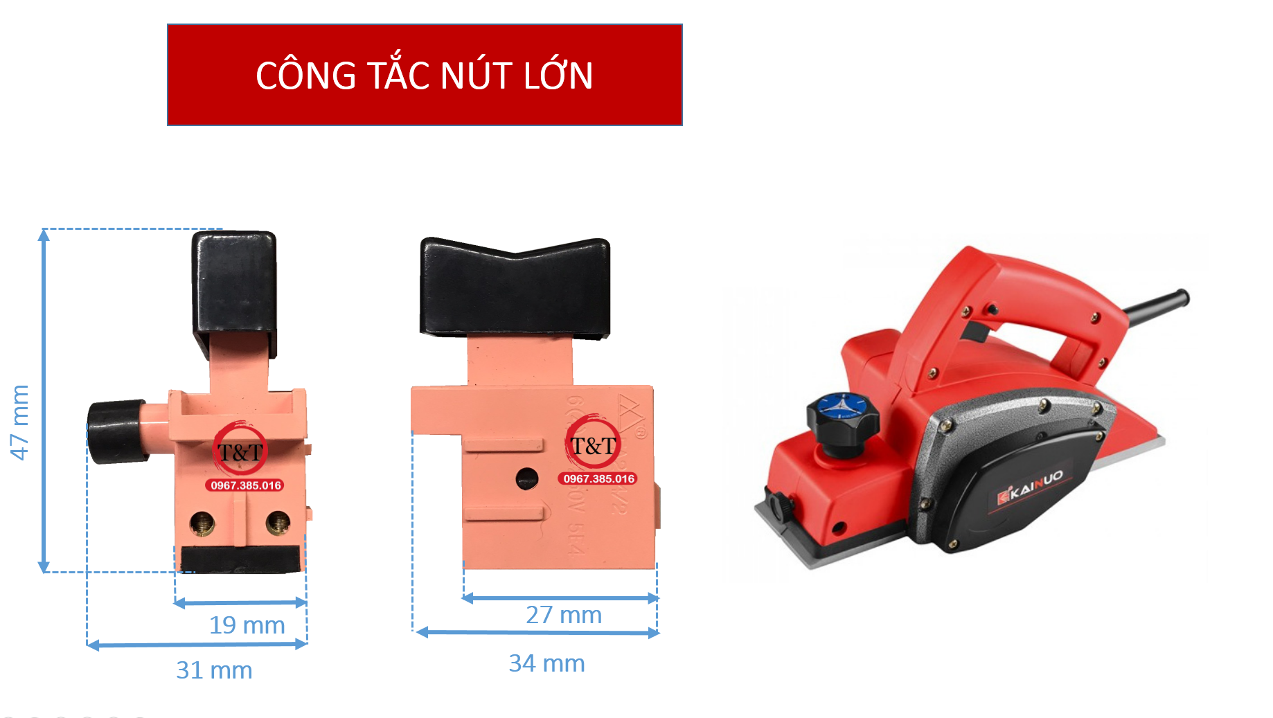 CÔNG TẮC NÚT LỚN DÙNG CHO MÁY MÀI, MÁY BÀO
