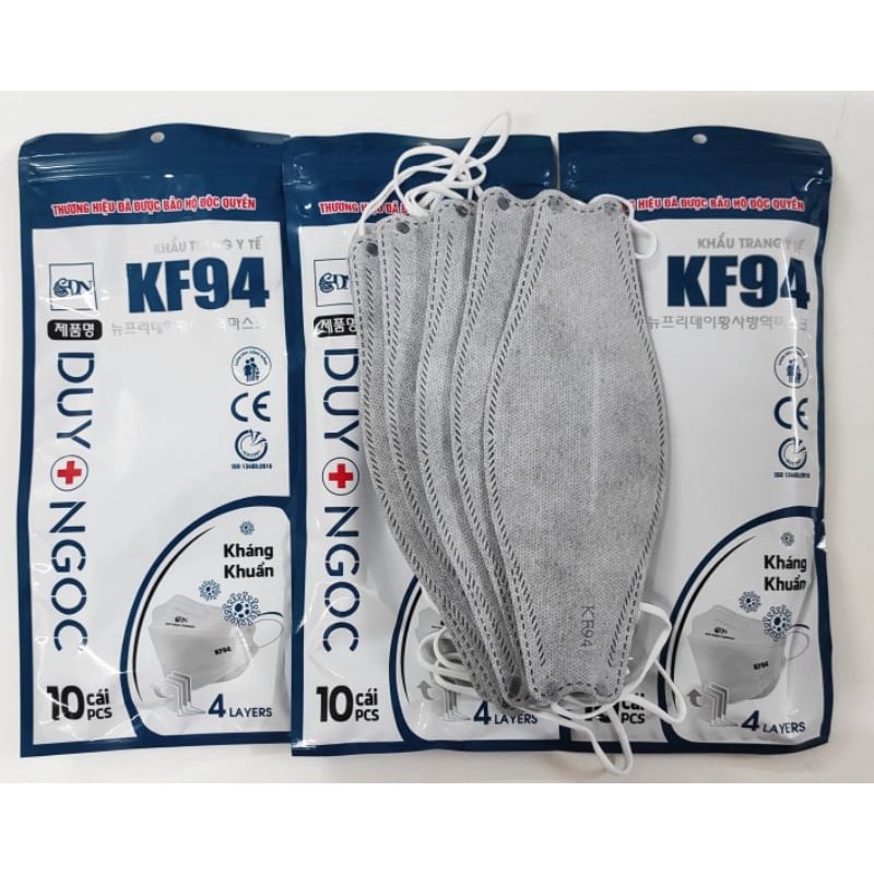 Khẩu trang KF94 Duy Ngọc, DN MASK, Khẩu trang y tế 4D Mask KF94 kiểu Hàn Quốc 4 lớp kháng khuẩn, kháng bụi mịn lên đến 95%, đạt tiêu chuẩn ISO khẩu trang y tế, khẩu trang 3d mask, khẩu trang 3d land mask