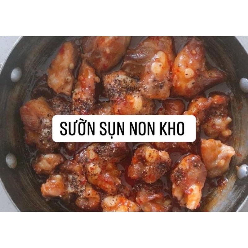 Sườn sụn heo non cắt khúc - bịch 1kg (giao tphcm)