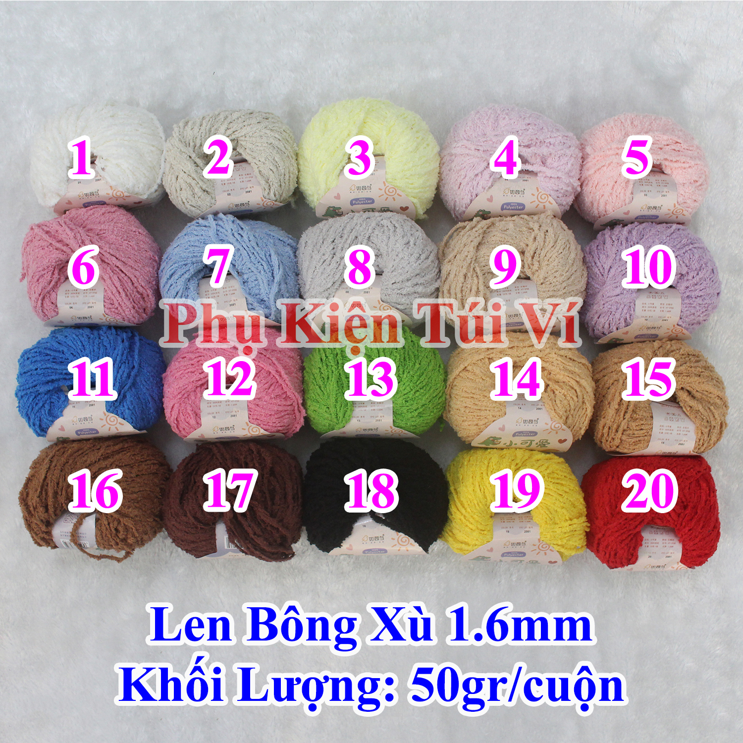 Wool Cotton Yarn 1.6mm -28K/Roll 50Gr