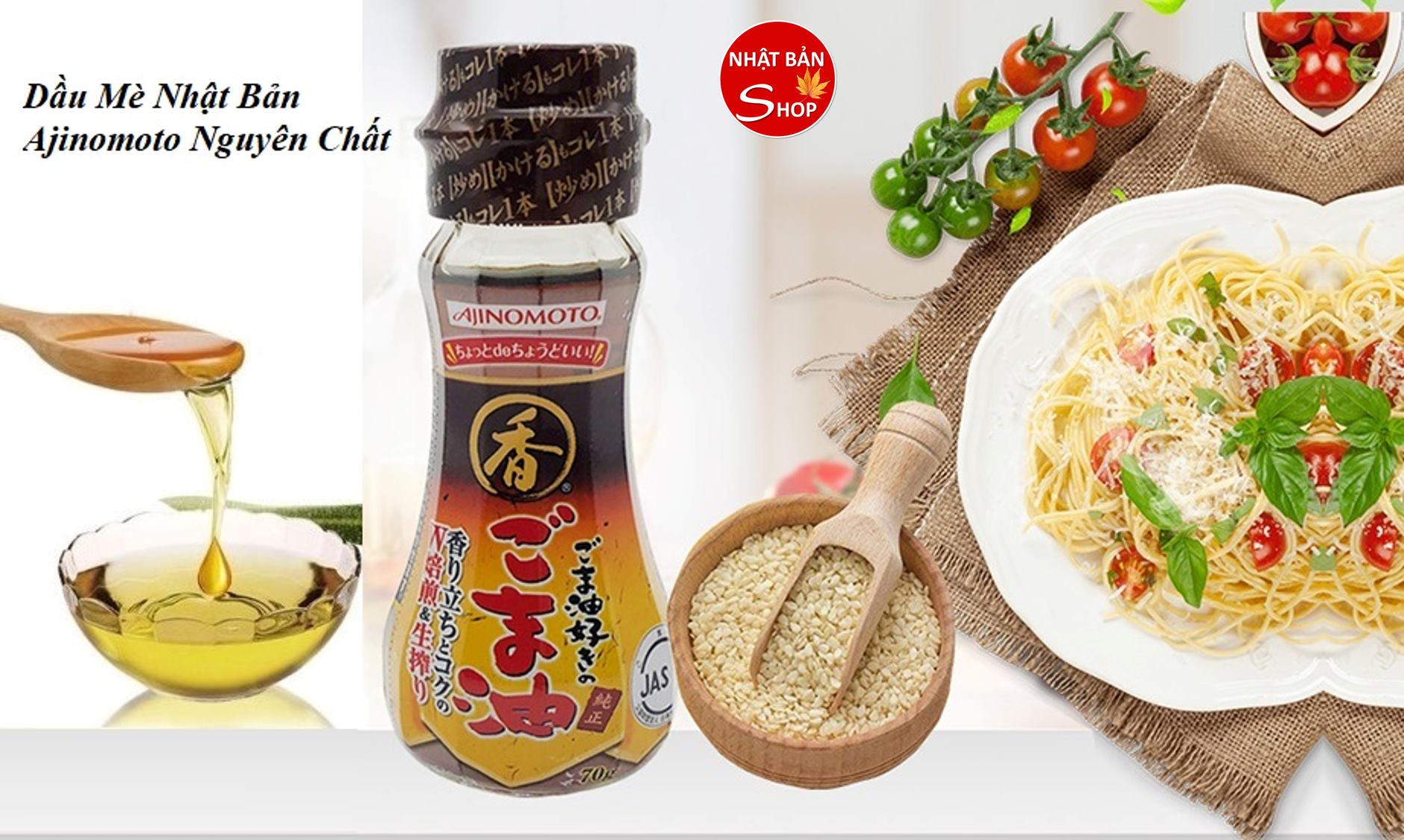 Dầu Mè Ajinomoto 70g - Hàng Nhật