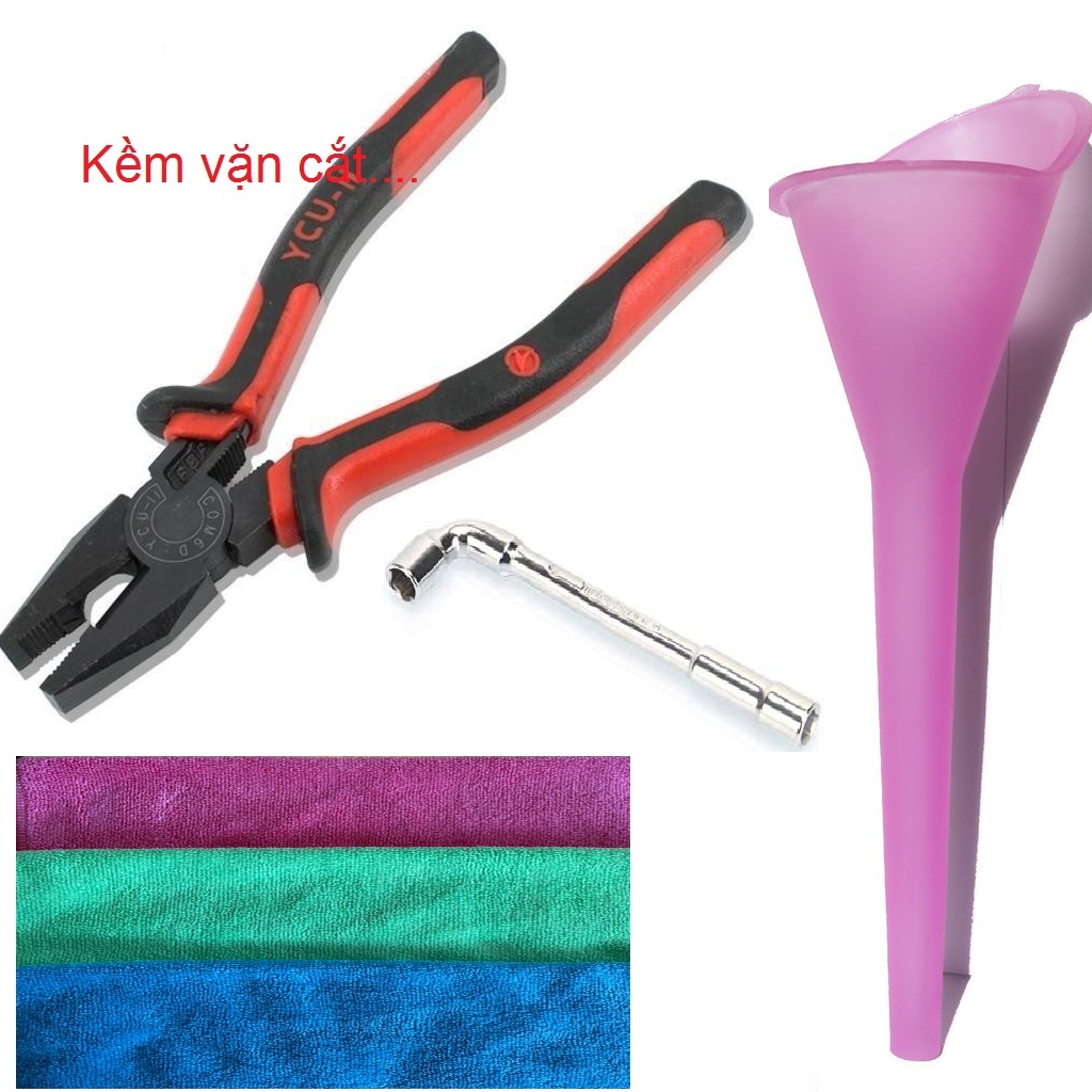 [THIẾT BỊ DỤNG CỤ THAY NHỚT TẠI NHÀ (CÓ KHĂN)]  BỘ DỤNG CỤ THAY NHỚT CHO XE MÁY GỒM: ĐẦU ỐC VẶN BẰNG ĐIẾU MỞ ỐC, KÌM MỞ....4 món tất cả khách chọn phân loại sp