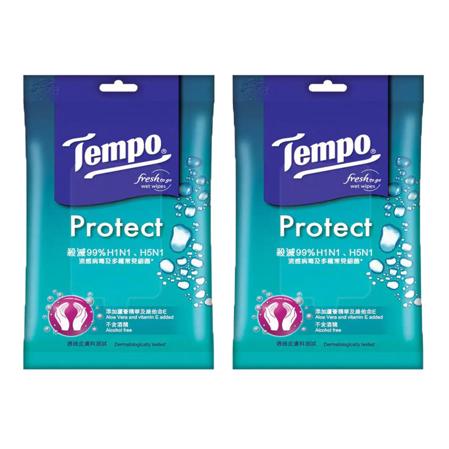Khăn Giấy Ướt Tempo 10 Miếng Protect H5N1