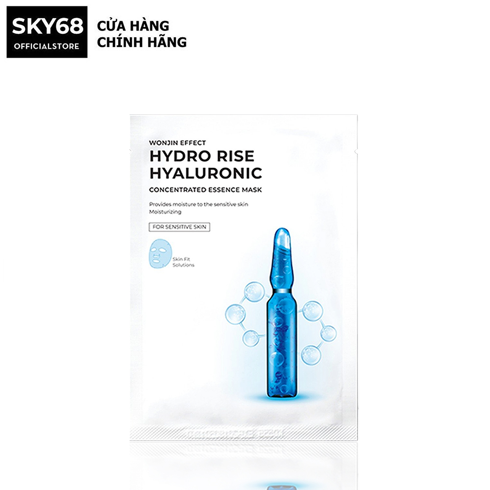Mặt nạ cấp ẩm chuyên sâu và cải thiện nếp nhăn wonjin effect hydro rise hyaluronic mask 30g - hydro rise