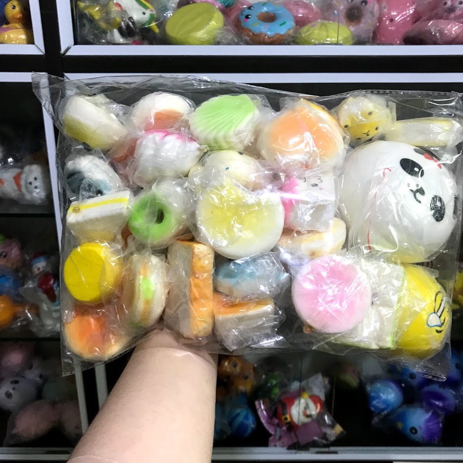 Combo 30 Squishy nhiều cỡ lớn siêu hiếm S154