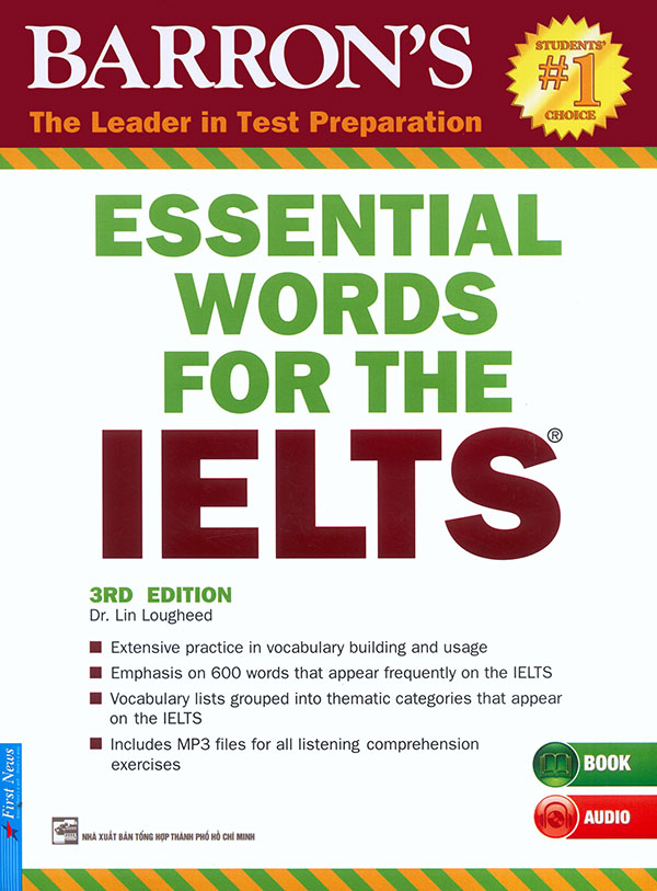 Sách - Barrons Essential words for the IELTS - 3rd edition (nghe qua QR)