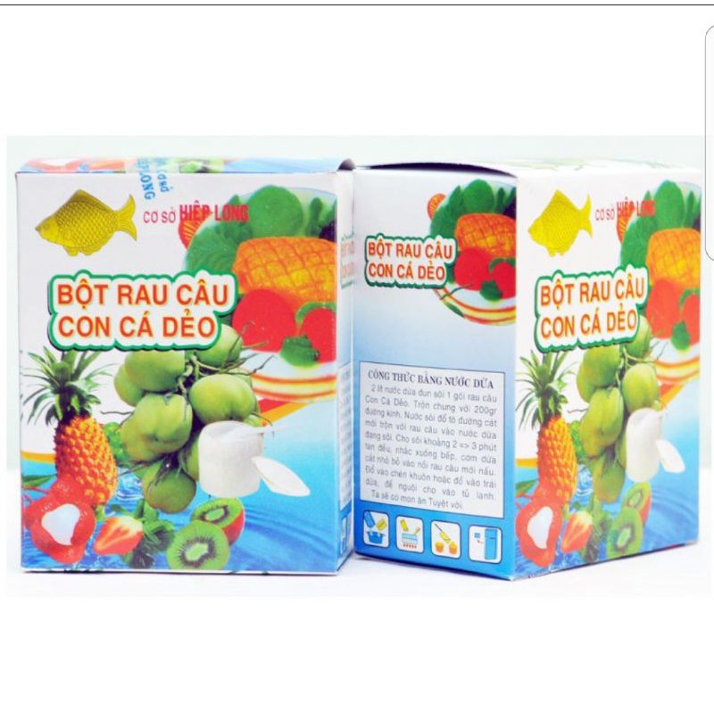 BỘT RAU CÂU CON CÁ DẺO (12 GÓI)