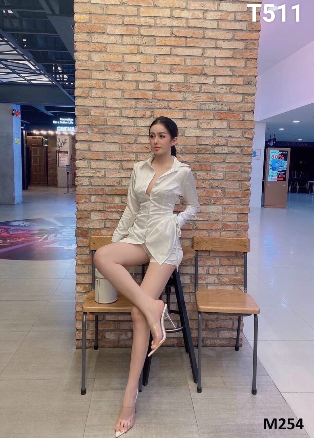 Set sơmi lụa rút dây kèm quần lụa siêu sang quá đẹp T511