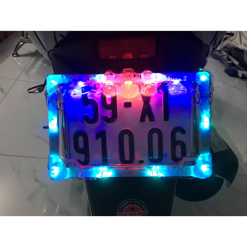 Khung Đèn màu led biển số