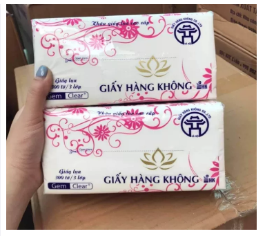 Combo 10 gói giấy rút lụa hàng không 300 tờ 3 lớp