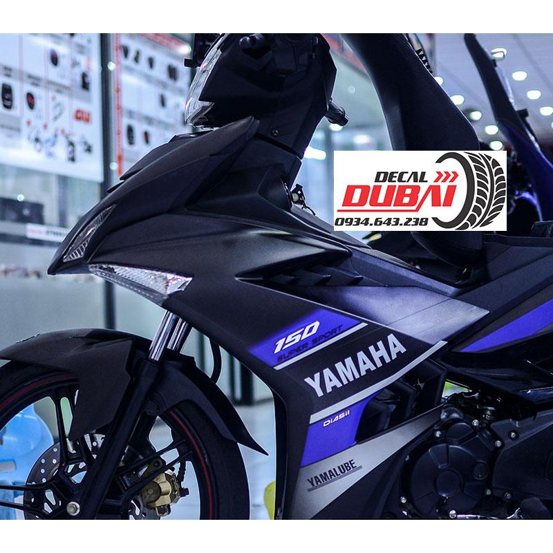 Tem Xe Exciter 150 Xanh Đen Nhám