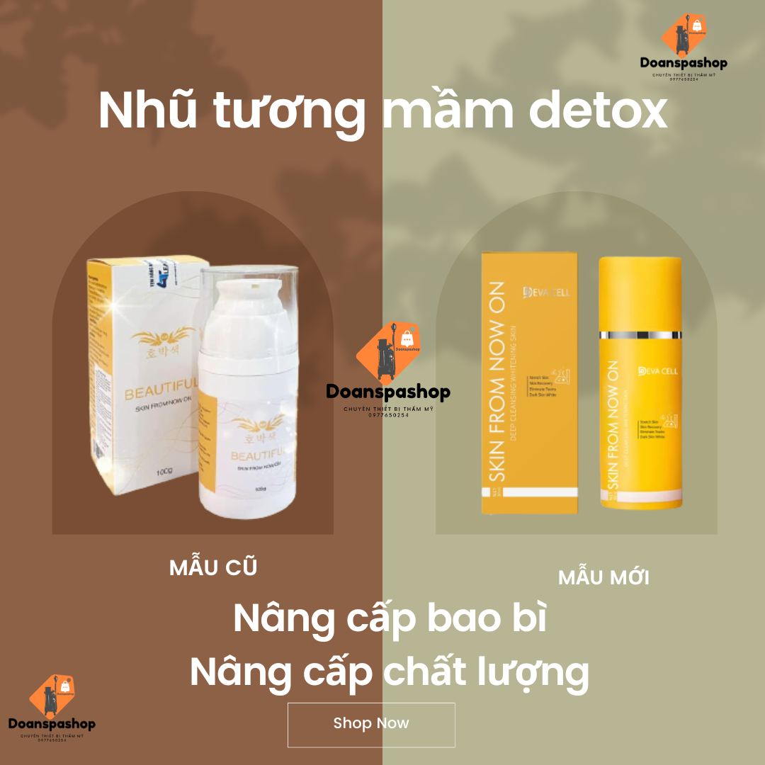 Nhũ Tương Mầm Detox Thải Độc Căng Bóng Da Deva Cell - Nhũ tương Devacell