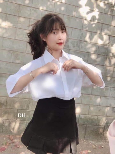Áo sơ mi tay lỡ