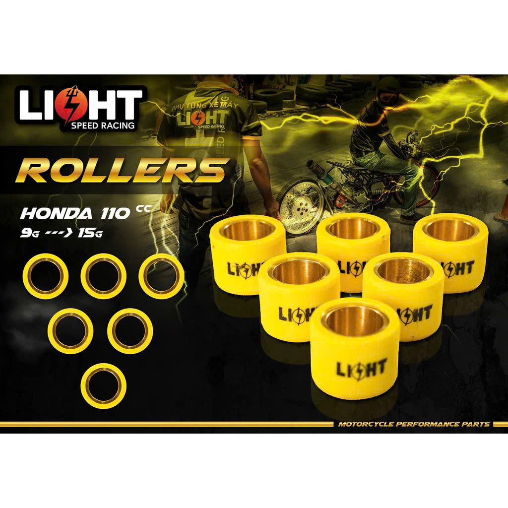 Bi Nồi Light Speed Chính Hãng Công Ty Dành Cho Honda 110-125-150, Yamaha, SH 300 -350cc Từ 9G Đến 19G Đủ Các Loại Size