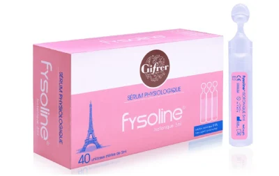 [HCM]Fysoline - Nước muối sinh lý Đẳng trương Pháp 40 ốngx 5ml - Vệ sinh mắt mũi miệng cho bé