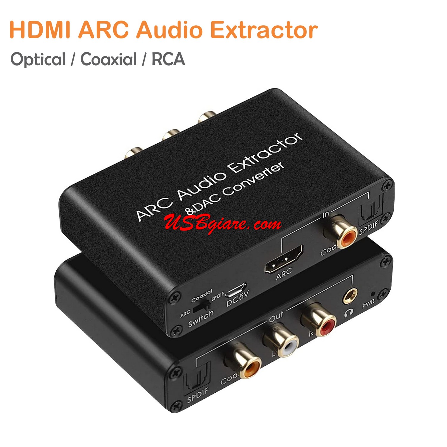 Hdmi Arc Audio Extractor - Xuất Âm Thanh Từ Cổng Hdmi Trên Tivi Sang Ampli  Cổng Bông Sen, Rca 3.5Mm, Optical Và Coaxial | Lazada.Vn