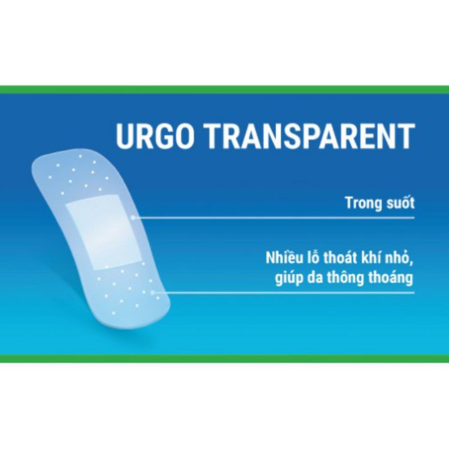 Băng cá nhân trong suốt thẩm mĩ Urgo Transparent