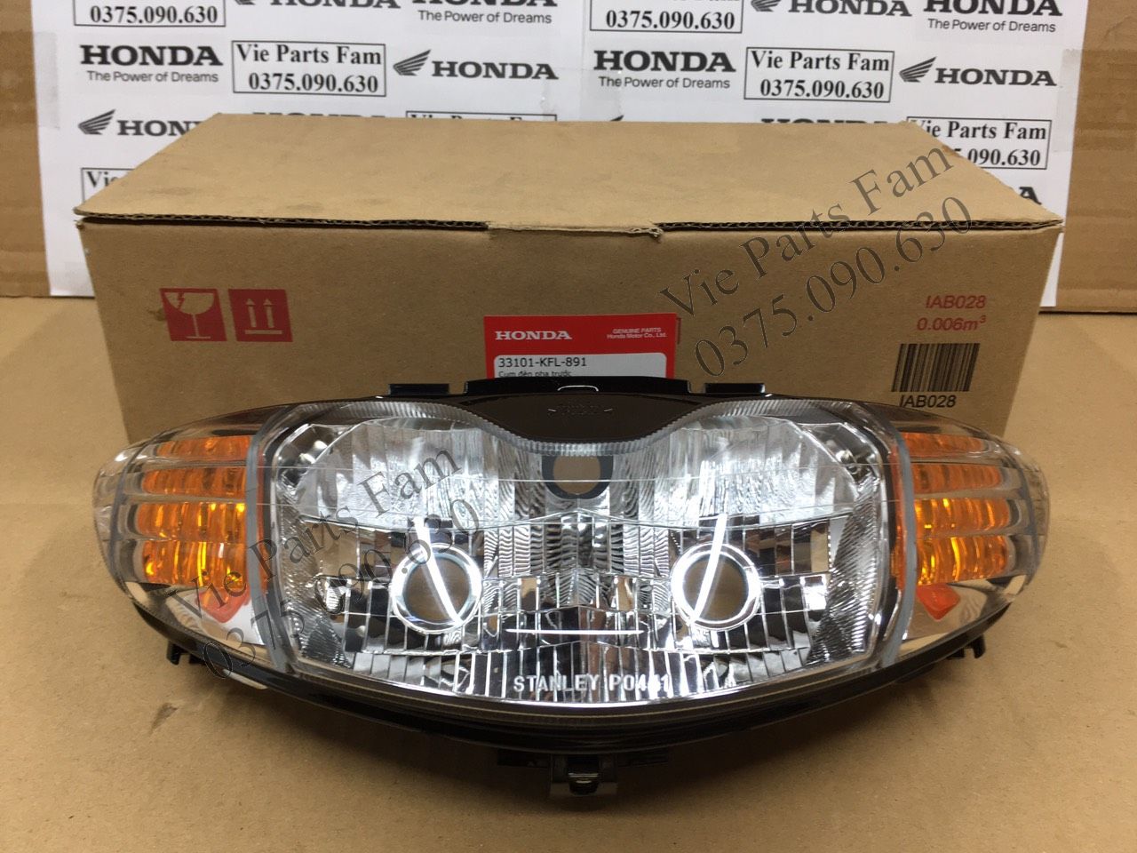 ĐÈN PHA FUTURE 1 / FUTURE ĐỜI ĐẦU (XI NHAN VÀNG HOẶC TRẮNG) CHÍNH HIỆU HONDA MOTOR VN